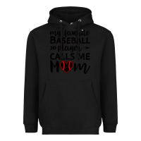 Black womens my favorite baseball player calls me mom Heavyweight Hoodie - artisFamous