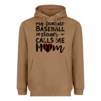 Toasted Coconut womens my favorite baseball player calls me mom Heavyweight Hoodie - artisFamous