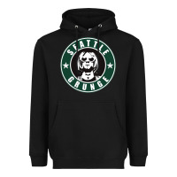 Black seattle grunge Heavyweight Hoodie - artisFamous