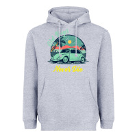 Heather Grey Vintage Funny Beetle Bug Distressed Classic Cars Old Bugs Never Die Heavyweight Hoodie - artisFamous