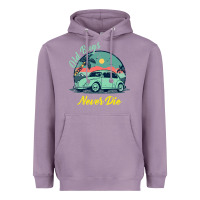 Lavender Vintage Funny Beetle Bug Distressed Classic Cars Old Bugs Never Die Heavyweight Hoodie - artisFamous