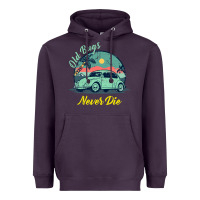 Vintage Funny Beetle Bug Distressed Classic Cars Old Bugs Never Die Heavyweight Hoodie | Teevron