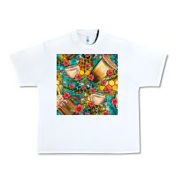 White honey and bee coffee cup with flowers and leopard seamless pattern bbs Urban Heavy Tee - BundleAndBundleShop