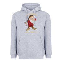 Heather Grey snow white i'm grumpy deal with it portrait t shirt Heavyweight Hoodie - artisFamous