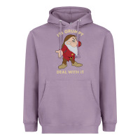 Lavender snow white i'm grumpy deal with it portrait t shirt Heavyweight Hoodie - artisFamous