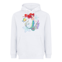 White the little mermaid ari  and flounder sea t shirt Heavyweight Hoodie - artisFamous
