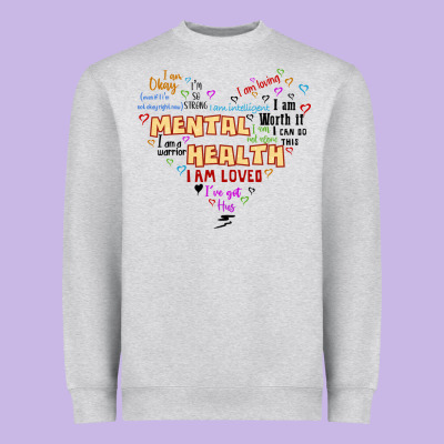 Mental Health Matters Heavyweight Sweatshirt Designed By Jahusdesignshop