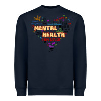 Navy mental health matters Heavyweight Sweatshirt - JahusDesignShop