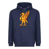 Navy liverpool bird license plate Heavyweight Hoodie - artisFamous