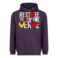 Plum restore the snyderverse Heavyweight Hoodie - artisFamous