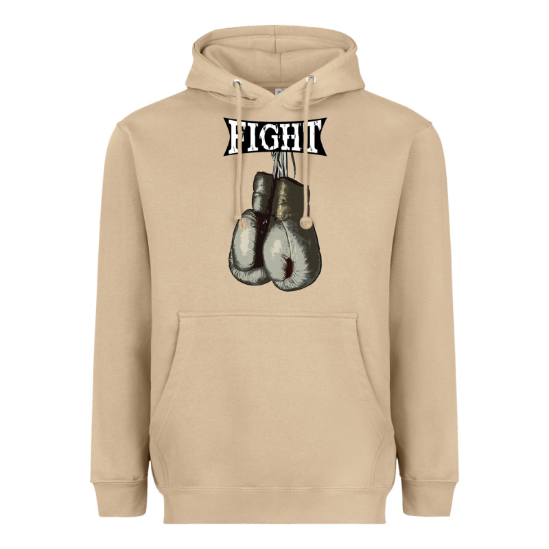 Boxing Vintage Fight Gloves Heavyweight Hoodie by artisFamous | Teevron