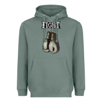 Sage boxing vintage fight gloves Heavyweight Hoodie - artisFamous