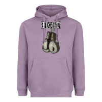 Lavender boxing vintage fight gloves Heavyweight Hoodie - artisFamous