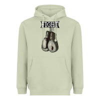 Matcha boxing vintage fight gloves Heavyweight Hoodie - artisFamous