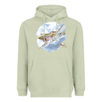 Matcha 40 flying tigers Heavyweight Hoodie - artisFamous