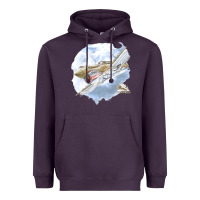 Plum 40 flying tigers Heavyweight Hoodie - artisFamous