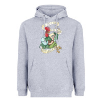 Heather Grey alan a dale rooster  oo de lally golly what a day tattoo watercolor pa Heavyweight Hoodie - artisFamous