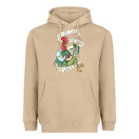 Mushroom alan a dale rooster  oo de lally golly what a day tattoo watercolor pa Heavyweight Hoodie - artisFamous