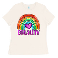 Bone equality rainbow Ladies Tee - OliviaCreatesArt