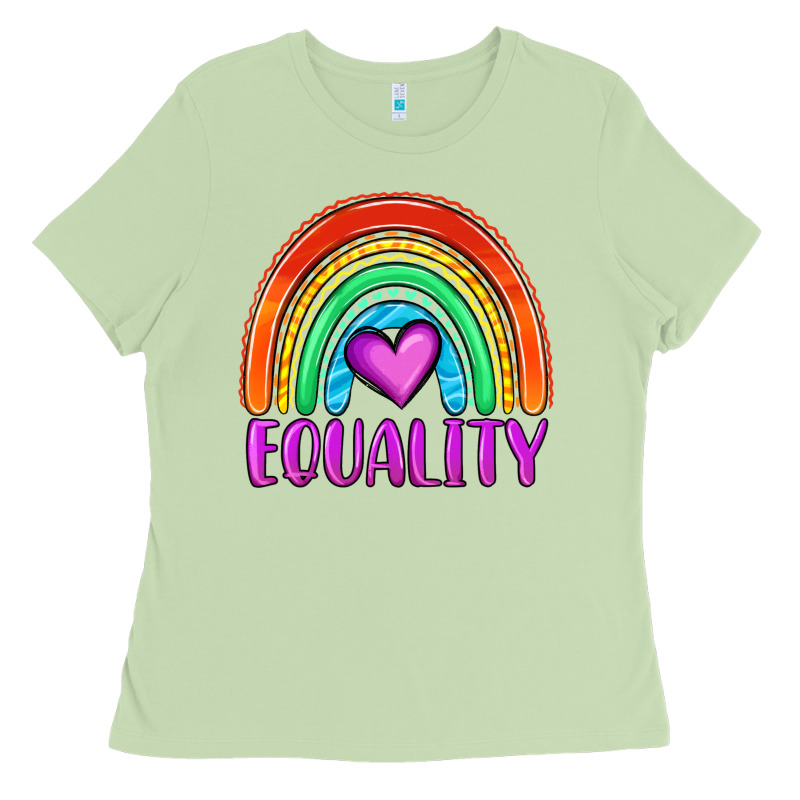 Equality Rainbow Ladies Tee by OliviaCreatesArt | Teevron