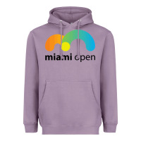 Lavender MIAMI OPEN Heavyweight Hoodie - artisFamous