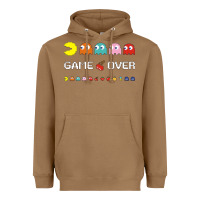 Toasted Coconut cool retro 80s pacman ghosts video games Heavyweight Hoodie - artisFamous