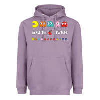 Lavender cool retro 80s pacman ghosts video games Heavyweight Hoodie - artisFamous