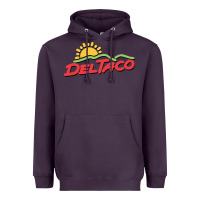 Plum del taco (retro) Heavyweight Hoodie - artisFamous