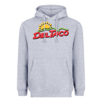 Heather Grey del taco (retro) Heavyweight Hoodie - artisFamous