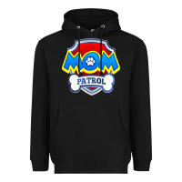 Black funny mom patrol  funny dog mom gift birthday party t shirt Heavyweight Hoodie - artisFamous