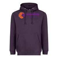 Plum hawaiian airlines Heavyweight Hoodie - artisFamous
