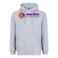 Heather Grey hawaiian airlines Heavyweight Hoodie - artisFamous