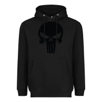 Black the punisher skull black Heavyweight Hoodie - artisFamous
