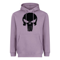 Lavender the punisher skull black Heavyweight Hoodie - artisFamous