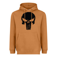 Meerkat the punisher skull black Heavyweight Hoodie - artisFamous