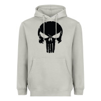 Moon Dust the punisher skull black Heavyweight Hoodie - artisFamous