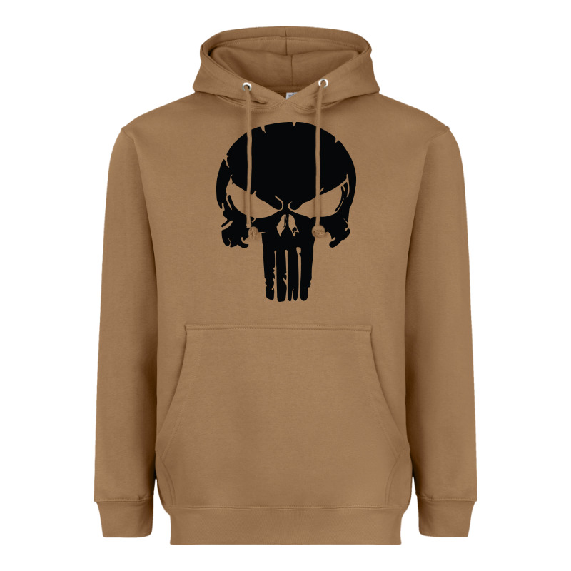 The Punisher Skull Black Heavyweight Hoodie by artisFamous | Teevron