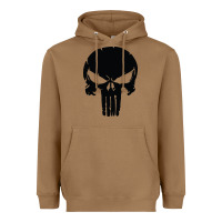 Toasted Coconut the punisher skull black Heavyweight Hoodie - artisFamous