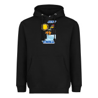 Black Just Chill Heavyweight Hoodie - artisFamous