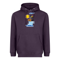 Plum Just Chill Heavyweight Hoodie - artisFamous