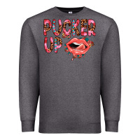 Charcoal Heather pucker up Premium Sweatshirt - JahusDesignShop