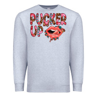 Heather Grey pucker up Premium Sweatshirt - JahusDesignShop