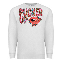 Oatmeal Heather pucker up Premium Sweatshirt - JahusDesignShop