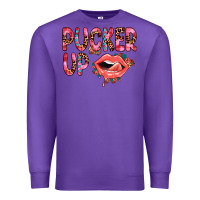 Purple pucker up Premium Sweatshirt - JahusDesignShop