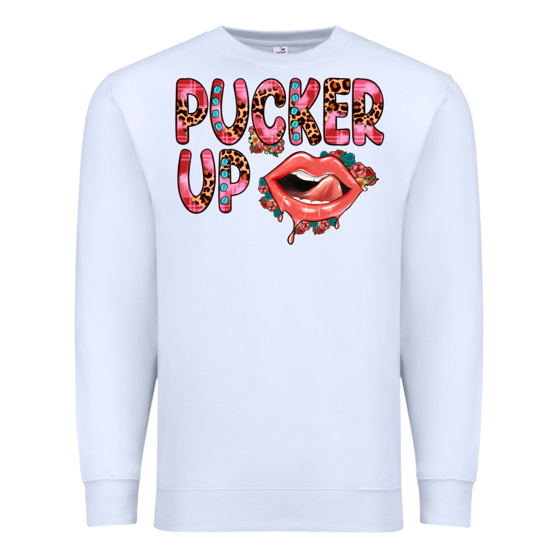 Pucker Up Premium Sweatshirt by JahusDesignShop | Teevron