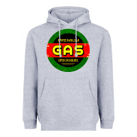 Heather Grey GARAGE CAR GASOLINE Heavyweight Hoodie - artisFamous