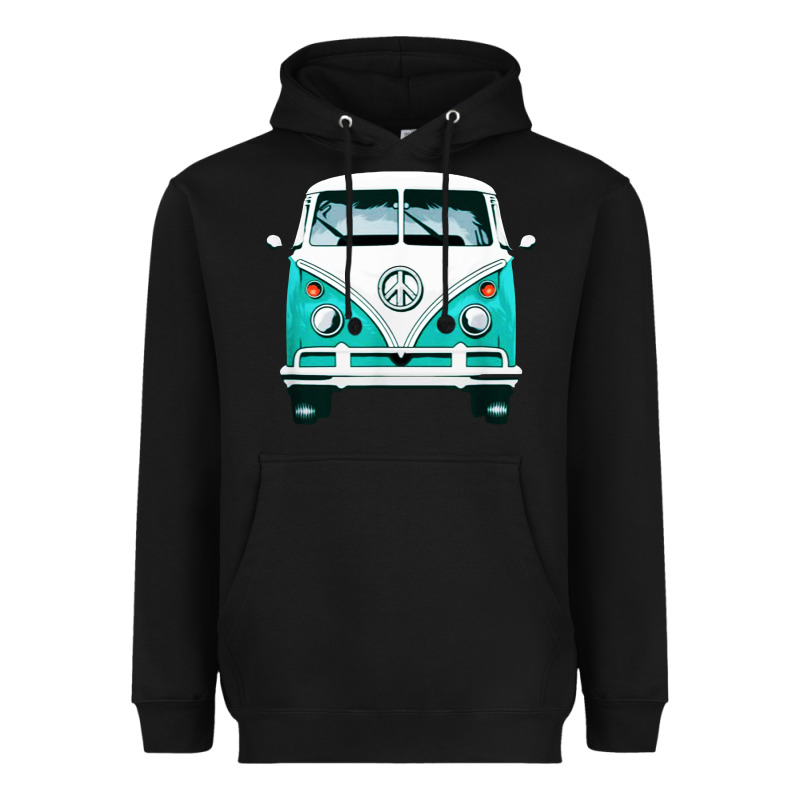 Hippie Surf Van Heavyweight Hoodie by artisFamous | Teevron