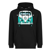 Black hippie surf van Heavyweight Hoodie - artisFamous