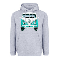 Heather Grey hippie surf van Heavyweight Hoodie - artisFamous