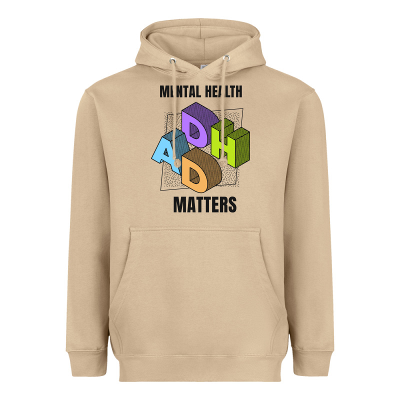 Adhd Mental Health Matters Heavyweight Hoodie by artisFamous | Teevron